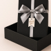 작은이미지: 인기박스 실버리본 고급 싸바리 선물상자 선물박스 종이박스 블랙 12x12x5.5(가로 12~40cm) #2