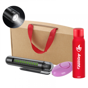 애니원소화기 레드450g+4in1비상탈출키트+호신기 세트