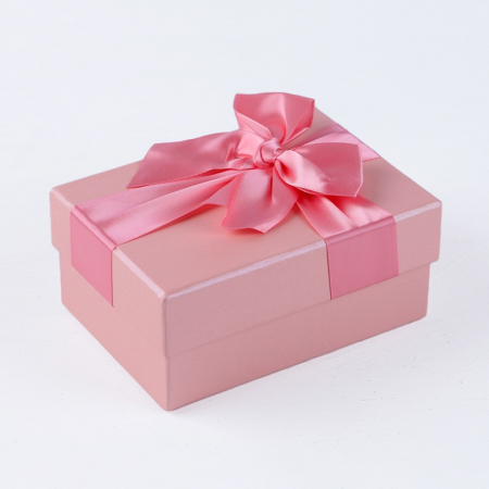 인기박스 리본 고급 싸바리 종이박스 핑크 14x10x6(가로 14~35cm) #2