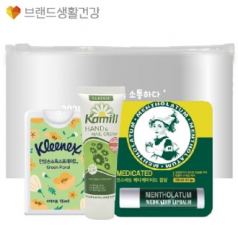 361호 3종세트(크리넥스 안심손소독 스프레이+카밀 핸드로션+멘소래담 메디케이티드 립밤)