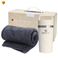 방한용품세트(스탠리 카페투고머그+따소담 부드러운담요)