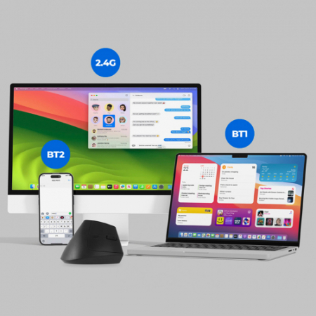 아이노트 무선 버티컬 저소음 인체공학 손목보호 마우스 VM600RB #9