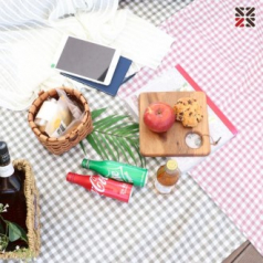 루무드 경량 피크닉 방수매트 모던체크