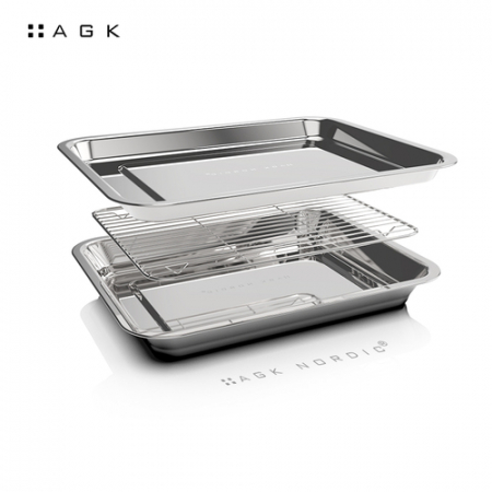 AGK 핸디 스테인레스 스틸 트레이 3종 #2
