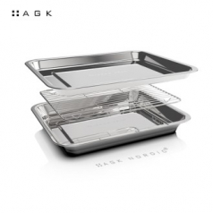 AGK 핸디 스테인레스 스틸 트레이 3종