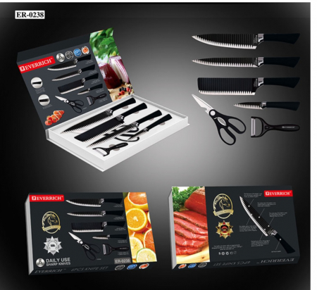 굿쿡 논스톱 코팅처리 6총 칼세트 #3