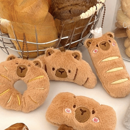 미니 카피바라 빵 도넛 키링 K2584 #2