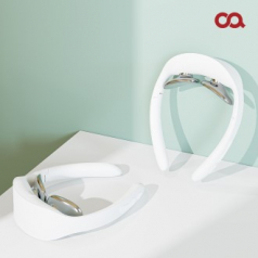 오아 넥큐어 휴대용 온열 저주파 EMS 목 마사지기