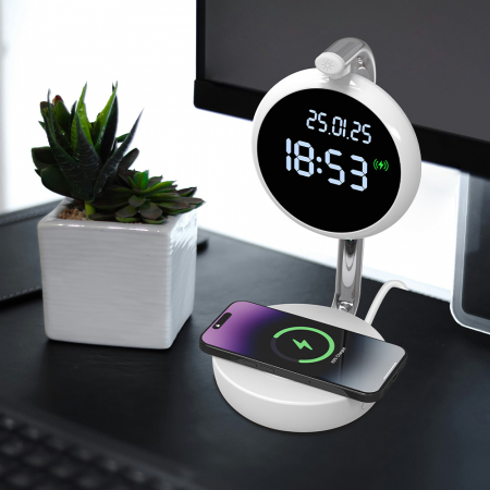 엑스트라 WCP-320 고속 무선 충전 겸용 탁상시계 (유선 타입) #8