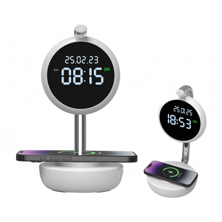 엑스트라 WCP-320 고속 무선 충전 겸용 탁상시계 (유선 타입) #2