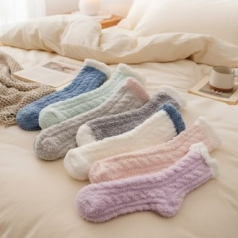 투톤 파스텔 소프트 수면양말 크리스마스 선물