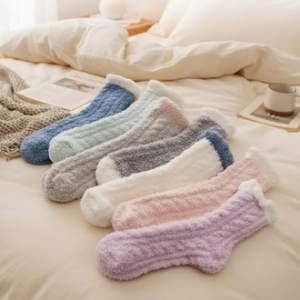 투톤 파스텔 소프트 수면양말 크리스마스 선물
