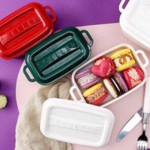 실리 푸드박스 400ml-3p세트(화이트+그린+레드)