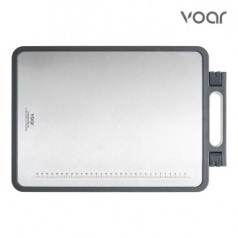 보아르 퓨어스텐 양면 도마 이유식 고기 위생 향균 주방 캠핑 스테인레스