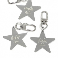 주문제작 고급 써지컬스틸 별 네임택 키링 열쇠고리 네임텍 키홀더