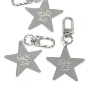 주문제작 고급 써지컬스틸 별 네임택 키링 열쇠고리 네임텍 키홀더