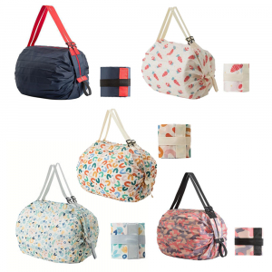 휴대용 접이식 매직 아코디언 장바구니  에코백 가방