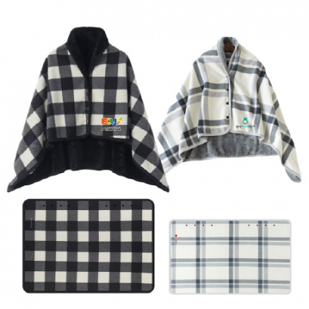 극세사 똑딱이 망토무릎 담요 130x80cm/140x100cm #2