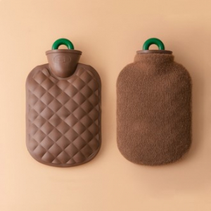 겨울보온물주머니 핫팩대체 - 친환경 휴대용 골프 캠핑 보온템 800ml 브라운