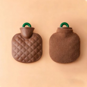 겨울보온물주머니 핫팩대체 - 친환경 휴대용 골프 캠핑 보온템  350ml  브라운