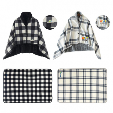 극세사 똑딱이 망토무릎 담요 145x100cm #2