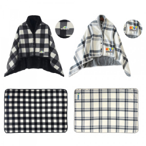 극세사 똑딱이 망토무릎 담요 145x100cm