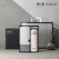 송월 프리미엄 선물 세트 송월 호텔컬렉션 톤40 1P 원터치스마트텀블러 420ml 1P