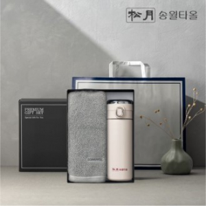 송월 프리미엄 선물 세트 (호텔 컬러풀40 1P 원터치텀블러 420ml 1P)
