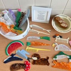 M176 애니멀 아크릴 헤어 빗 인쇄 머리빗 선물 답례품