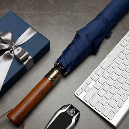 준성 우드손잡이 골프 자동 장우산 #3