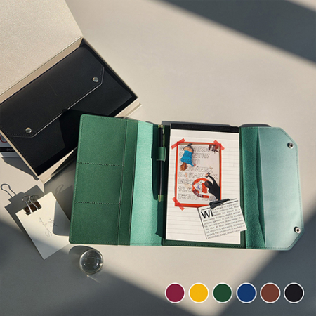 클래식레더 A5메모패드(날개형) 크라프트케이스 #8