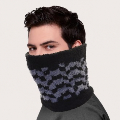 극세사 슬림 자카드 넥워머