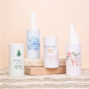 차량용원통티슈/ 휴대용 매직 디자인 보틀티슈 60매 4P세트
