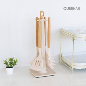 퀸나 러빙쿡 우드 실리콘 키친툴 세트