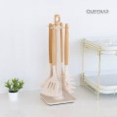 퀸나 러빙쿡 우드 실리콘 키친툴 세트