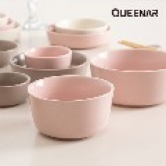 퀸나 도자기 그릇 라운드 2인 홈세트 14P