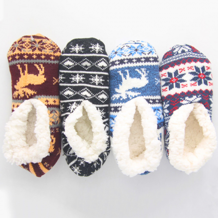 노르딕 미끄럼방지 양털 보온 덧신 #3