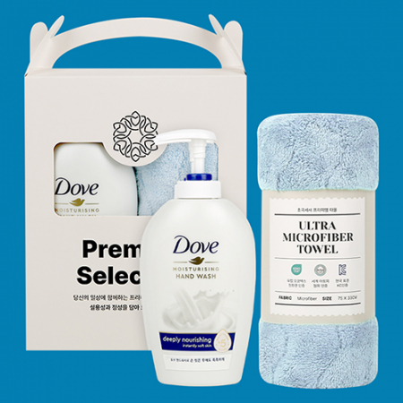 도브 디플리 너리싱 핸드워시 + 타올 선물세트 #4