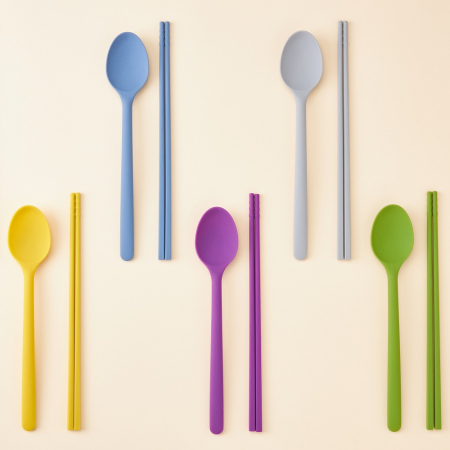 실리팟 실리콘 성인용 수저 세트 #4