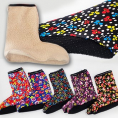 여성 기모 요술버선 겨울 보온 방한 양말 (중목)