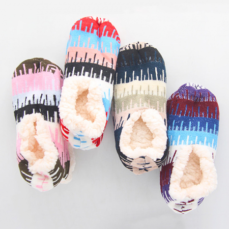 에스닉 미끄럼방지 양털 보온 덧신 #3