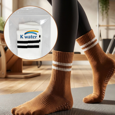 더블라인 미끄럼방지양말 논슬립 고급지퍼백포장 필라테스 요가삭스 노인정 보건소 선물 #3