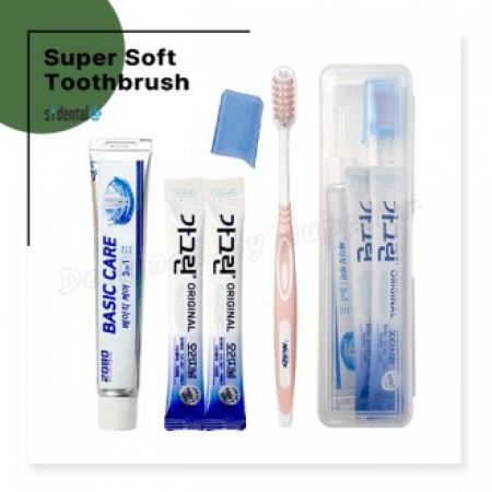 M케이스 니치 슈퍼소프트캡칫솔 애경2080치약 가그린2p 슬림모 구강세트 #2