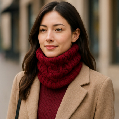 꽈배기니트넥워머 니트넥워머 겨울넥워머 방한넥워머 따뜻한넥워머 울넥워머 캐주얼넥워머 #2