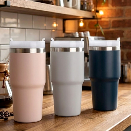 코지 데이 텀블러 이중진공 빨대텀블러 600ml 파우더코팅 #4