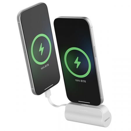 DOXX 2in1 도킹형 미니 보조배터리 5000mAh C+C타입 #3