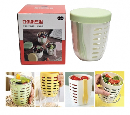 다이어트 과일컵 후르츠팟 개별박스 뚜껑인쇄 #2