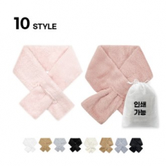 소프트 퍼 미니 따뜻한 목도리 겨울 여성 머플러