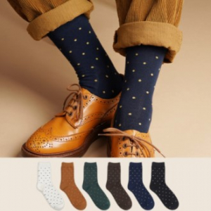 국산 남자양말 고급양말 도트무늬