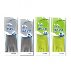 마미손 그레이 그린 색상 칼라 고무장갑